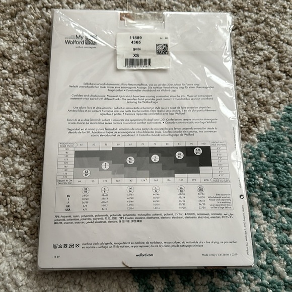 Wolford Twenties Comfort Fishnet Tights -xs new - Picture 4 of 4